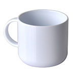 Plastic unbreakable mini mug for sublimation overprint