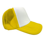 Cap with mesh back panels for sublimation