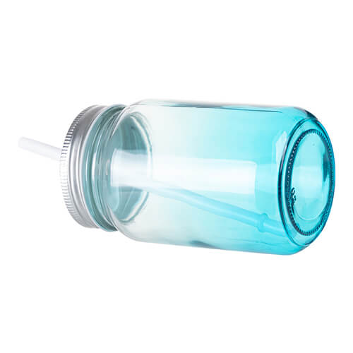 Glass, gradient sublimation Mason Jar mug 