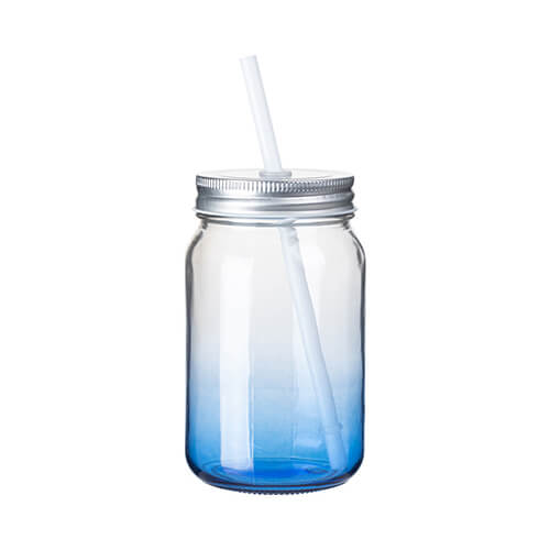 Glass, gradient sublimation Mason Jar mug 