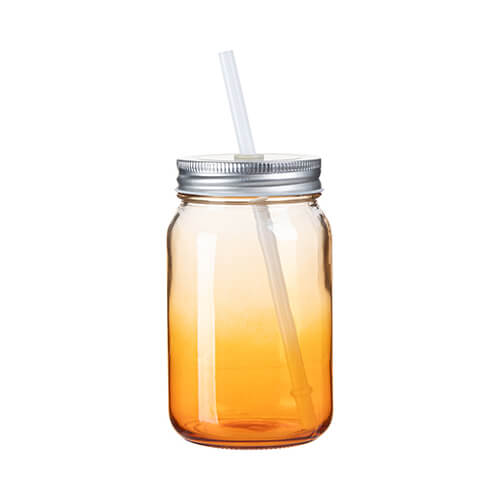 Glass, gradient sublimation Mason Jar mug 