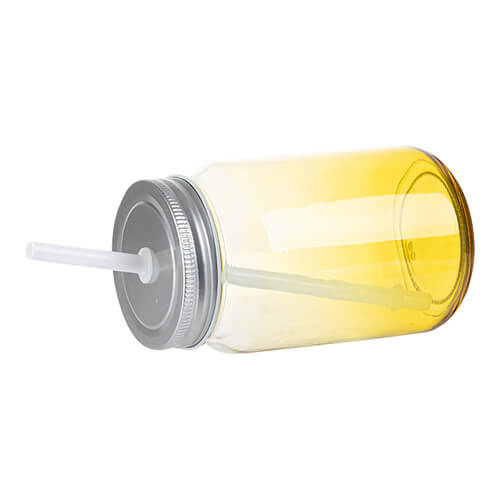 Glass, gradient sublimation Mason Jar mug 