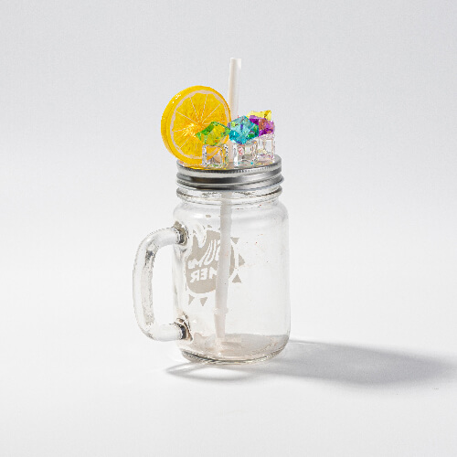 Glass, sublimation Mason Jar mug - lemon