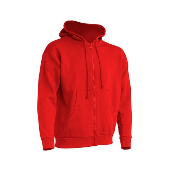 Men’s sweatshirt with zip for printing