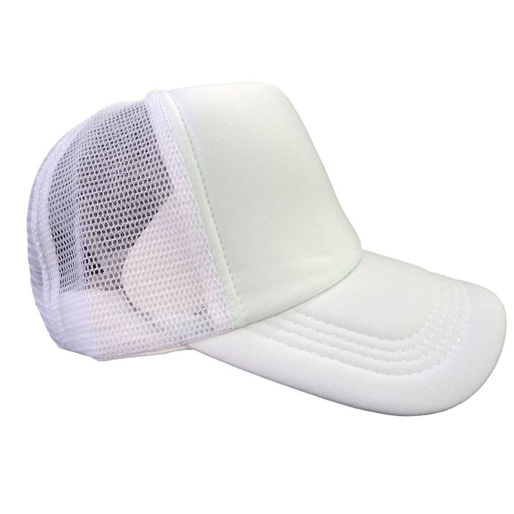 Cap with mesh back white sublimation Colour: panels for