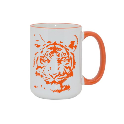 Big color handle sublimation mug