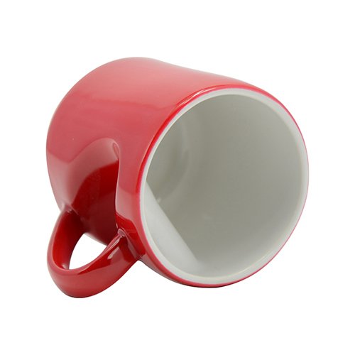 Color changing sublimation mug with heart shape handle