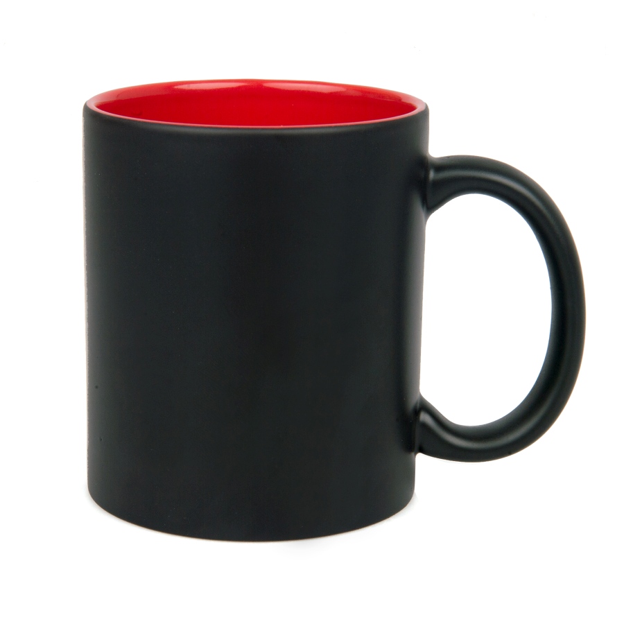 Black laser engraving mug - color inside